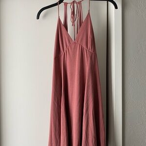 Full Tilt Pink Halter Sundress for Weddings